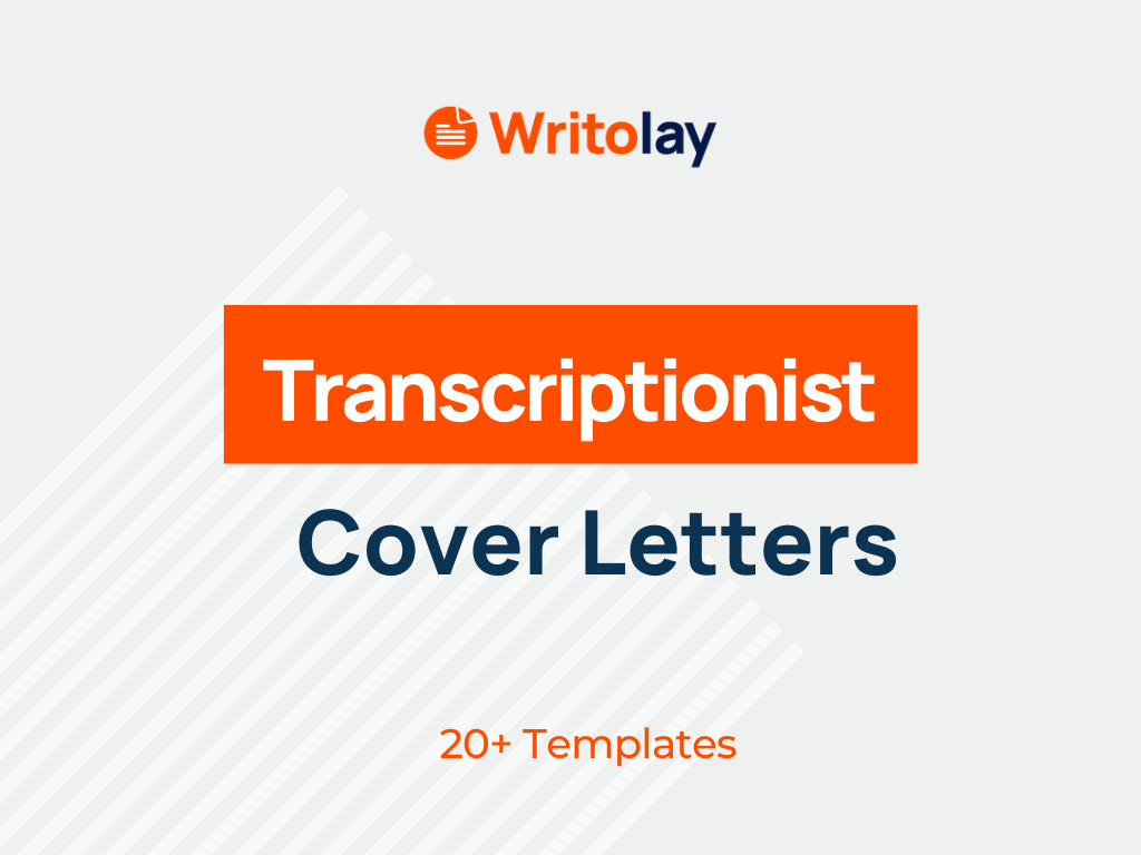 cover letter sample for transcription job