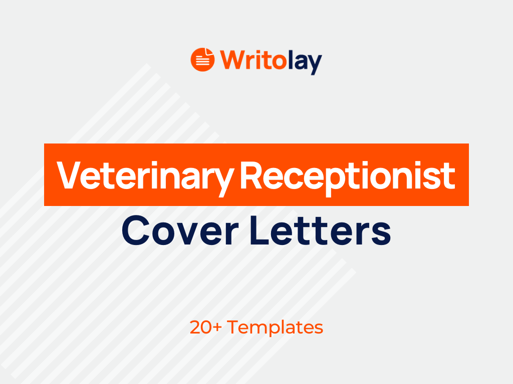 cover letter for a veterinary receptionist